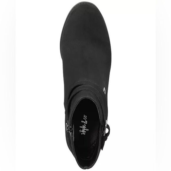 Zolaa 9.5 Block-Heel Booties Western Zip up Booties - Picture 6 of 13